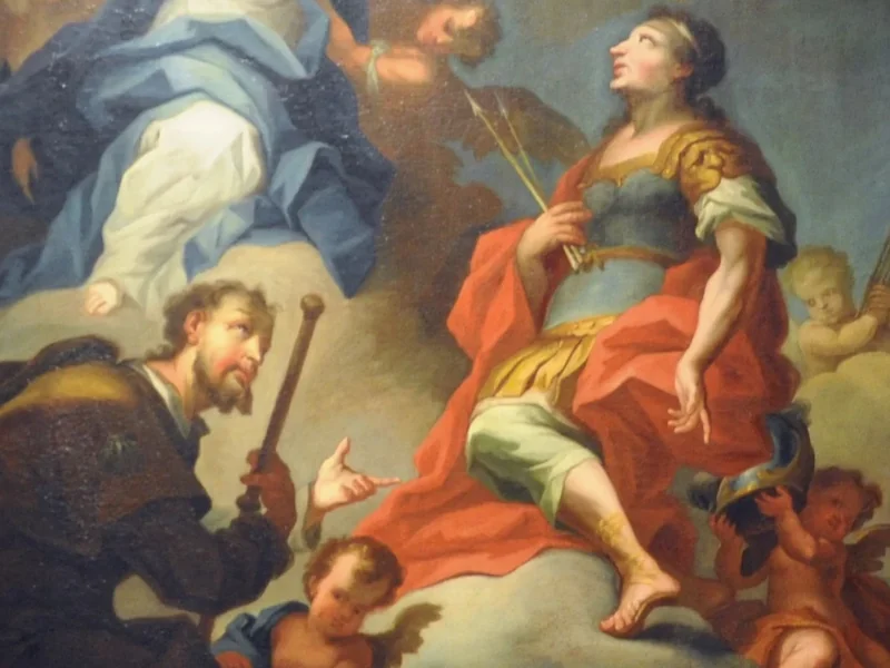 1698-Johann Caspar Koler - Johann Kaspar Koler Votivbild 1736 Saulgau Stadtmuseum